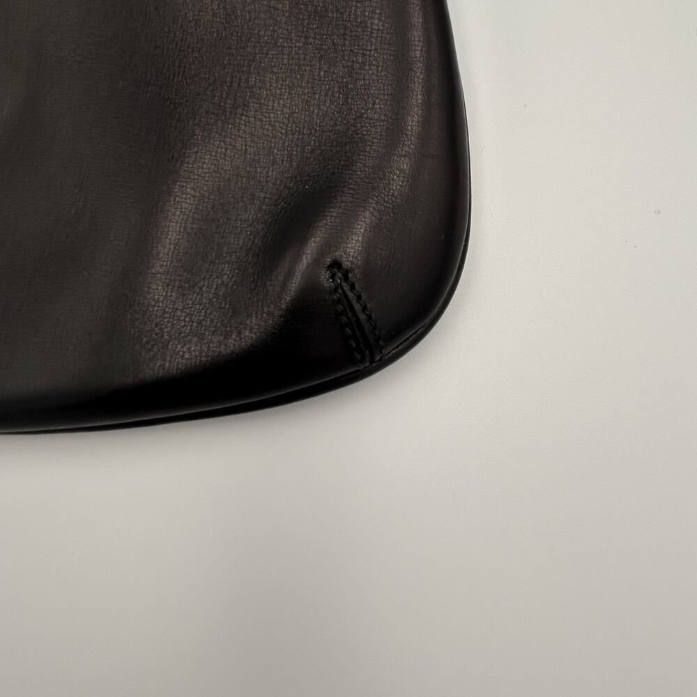 Vintage Gucci GG Blondie Clutch Black Leather 1970s Rare MINT CONDITION - Picture 9 of 11